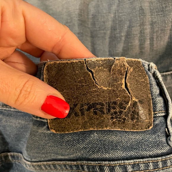 Express Men's loose fit boot cut Blue Jeans 31x32 - Picture 8 of 8